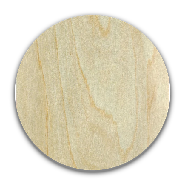 Posavasos de madera con grabado láser
